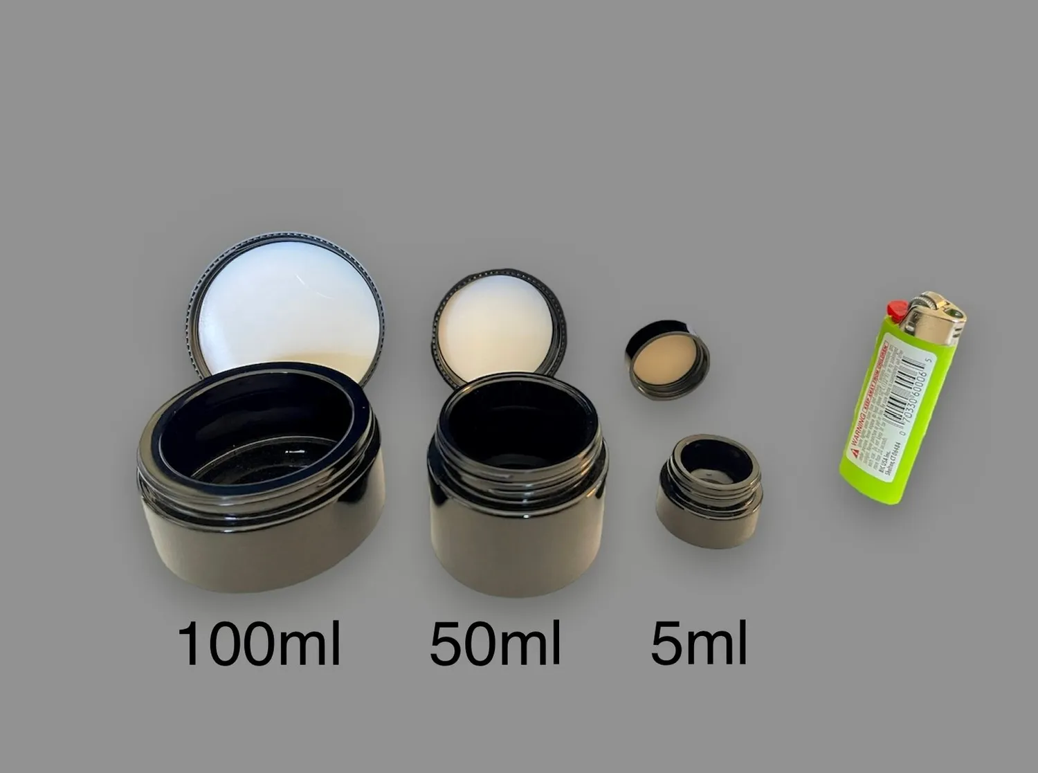 Divine Tribe UV glazen potje 5ml paarse dop luchtdicht