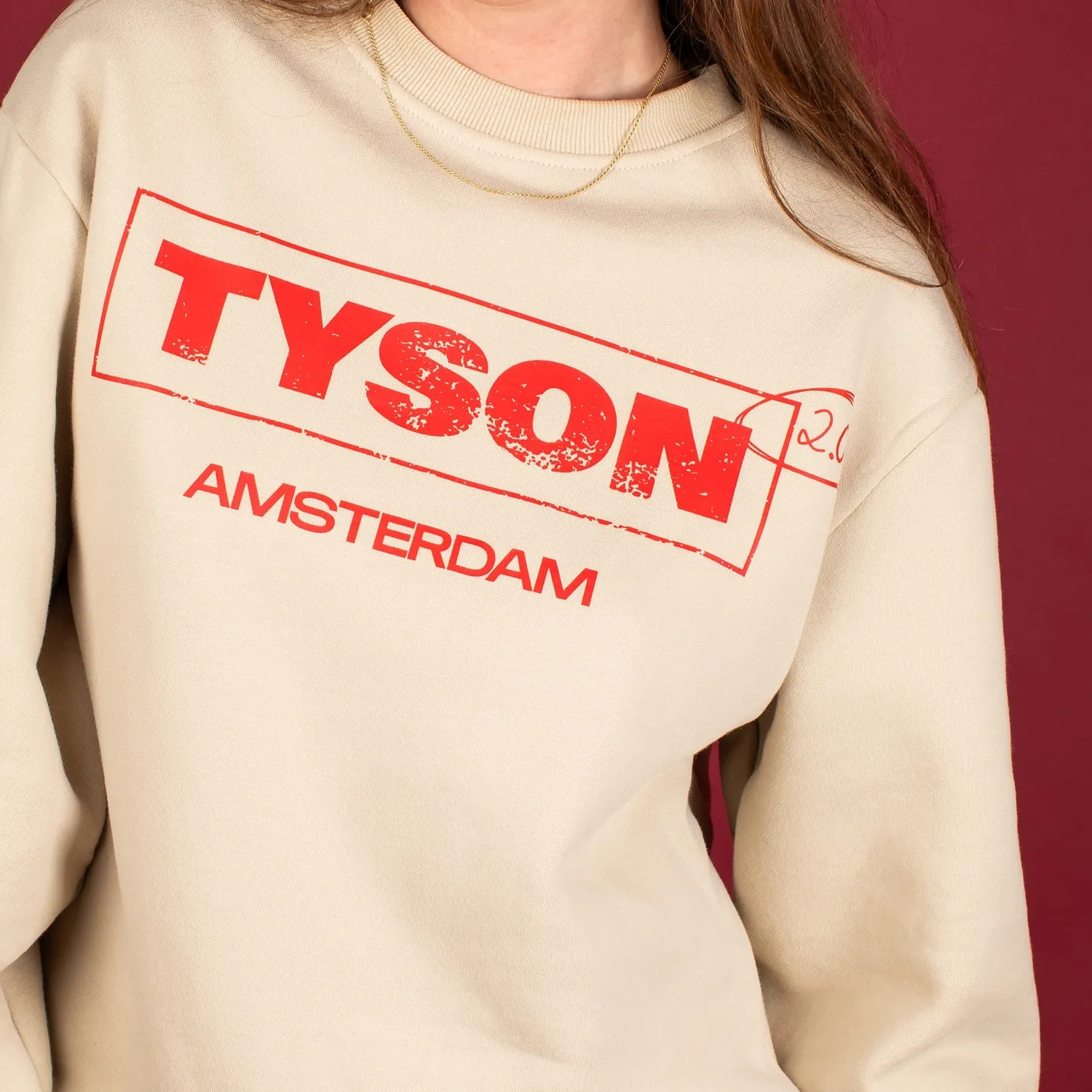 Tyson 2.0 Sweatshirt beige katoen unisex