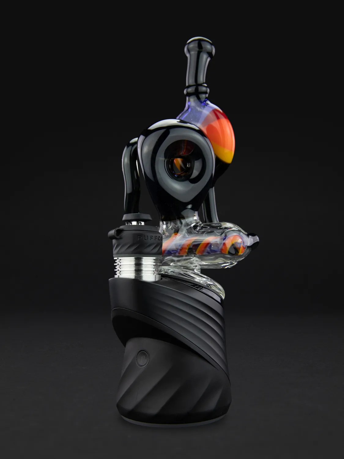 Puffco Peak Inline Recycler glasopzetstuk zwart percolator