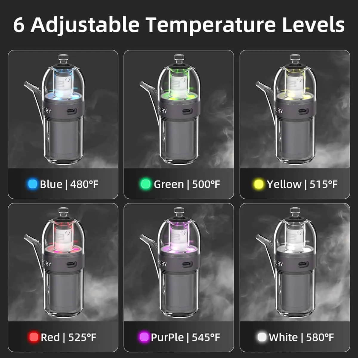 JCVAP Poby LE V2 elektrische dab rig met XL insert