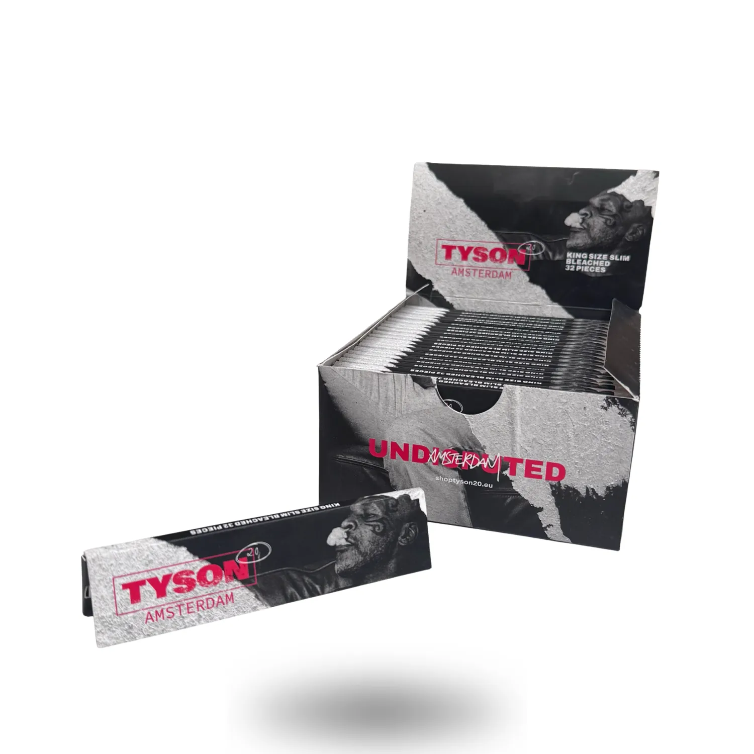 Tyson 2.0 Kingsize Slim vloeitjes gebleekt 32 stuks dun