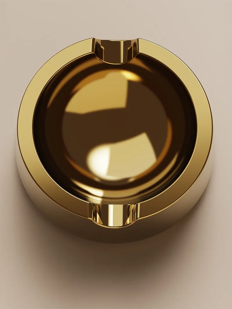 Vessel Ember asbak goud zwaar design