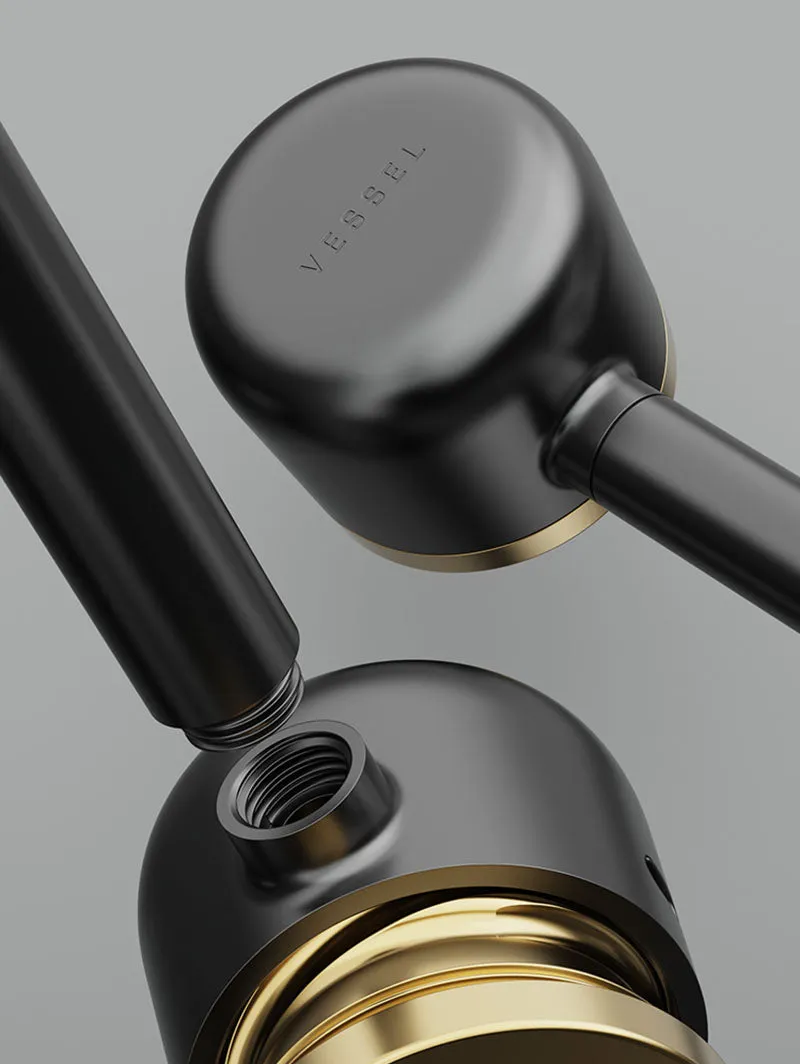 Vessel Pipe Gunmetal pijpje one-hitter messing