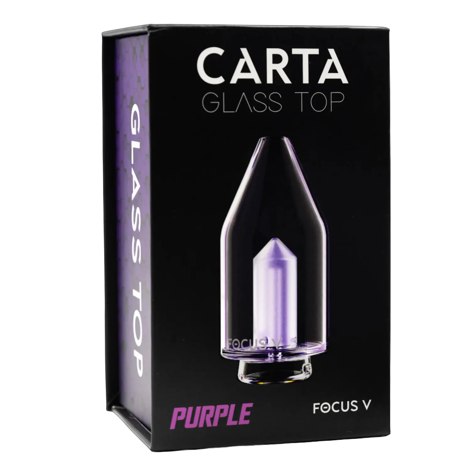 Focus V Carta Glass Top glazen opzetstuk paars