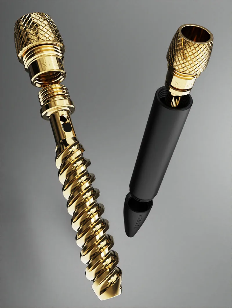 Vessel One-Hitter pijpje Matte Black dubbele helix filter