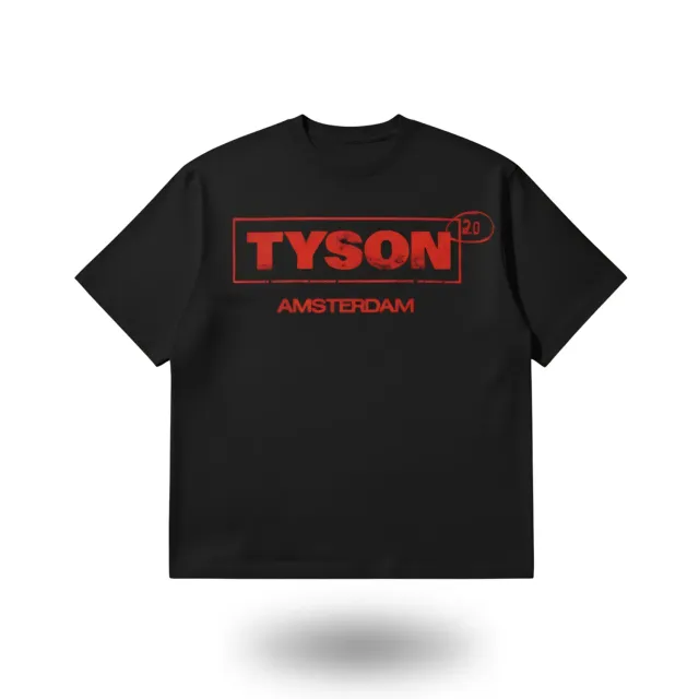 Tyson 2.0 logo T-shirt zwart katoen unisex