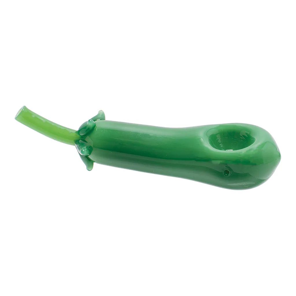 Goody Glass Eggplant glazen pijp paars 11 cm