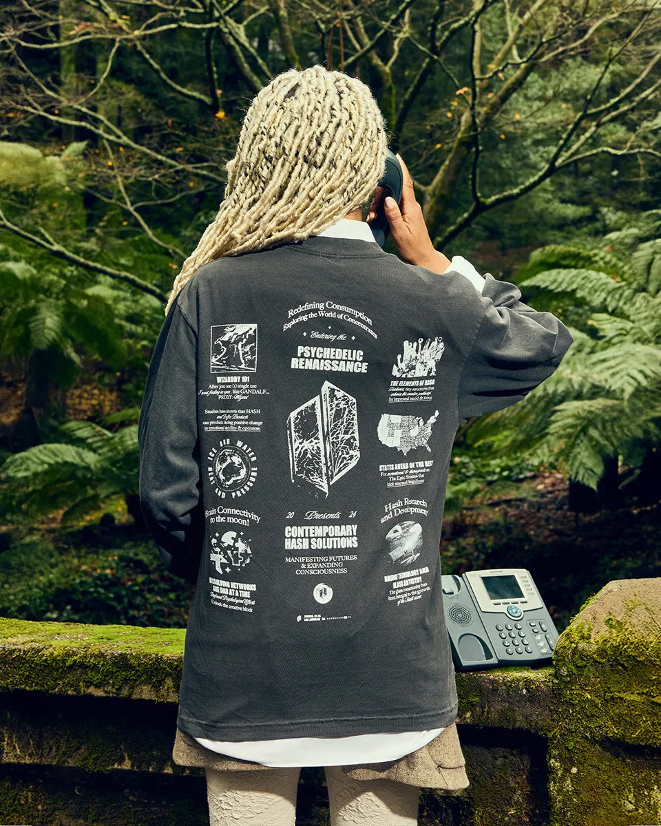 Puffco Hash Solutions Longsleeve grijs katoen