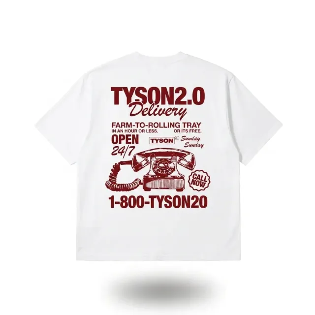 Tyson 2.0 Delivery T-Shirt wit katoen unisex
