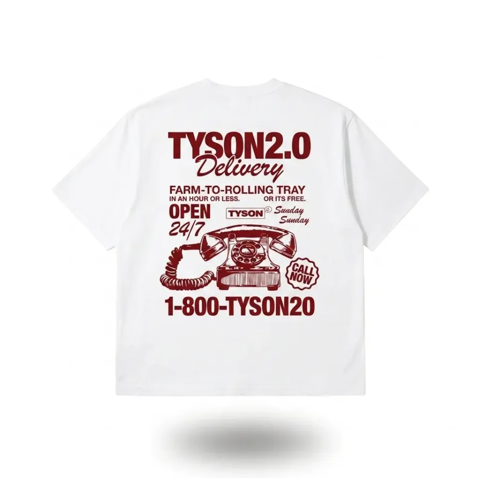 Tyson 2.0 Delivery T-Shirt wit katoen unisex