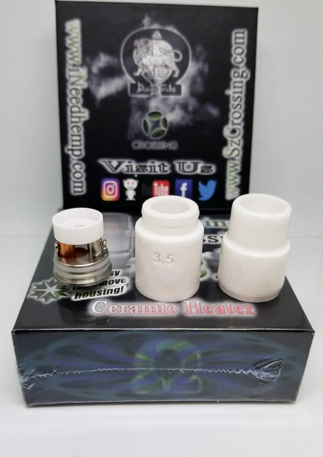 Divine Crossing V3.5 wax atomizer keramiek rebuildable