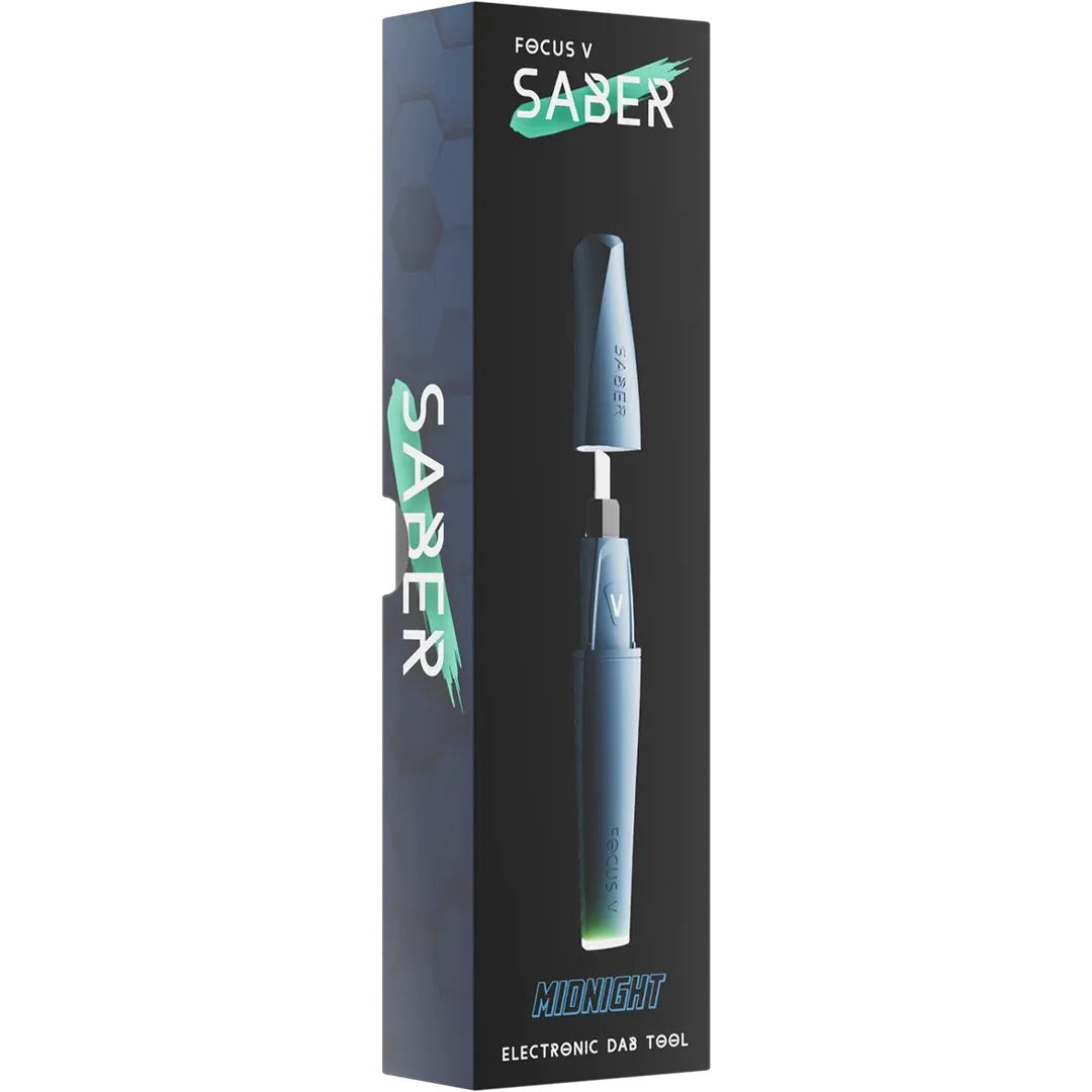 Focus V Saber Midnight elektrische dab tool zwart USB-C