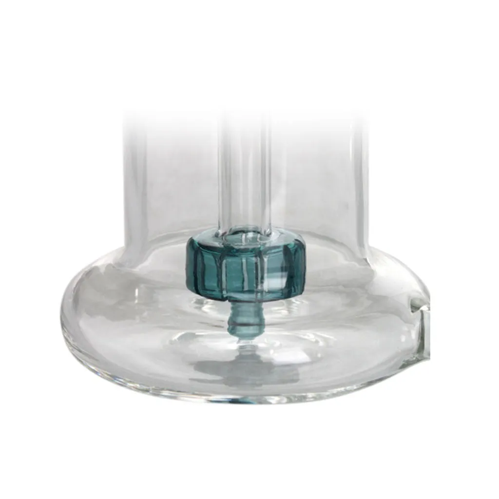 Hittn Double Chamber Recycler dab rig lake green 14mm