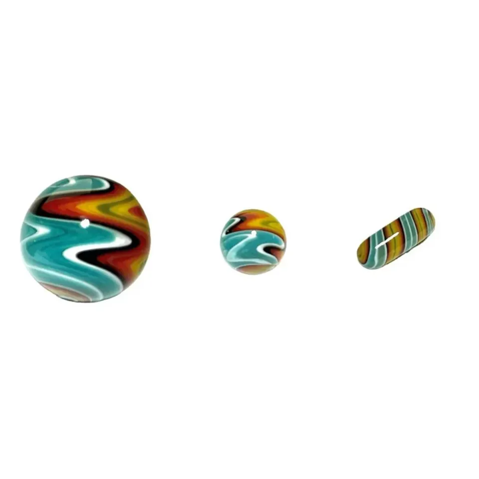 JCVAP Wig Wag glazen marble terp slurper set 3-delig