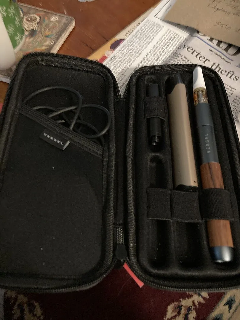 Vessel Rover Case etui cognac voor 2 batterijen