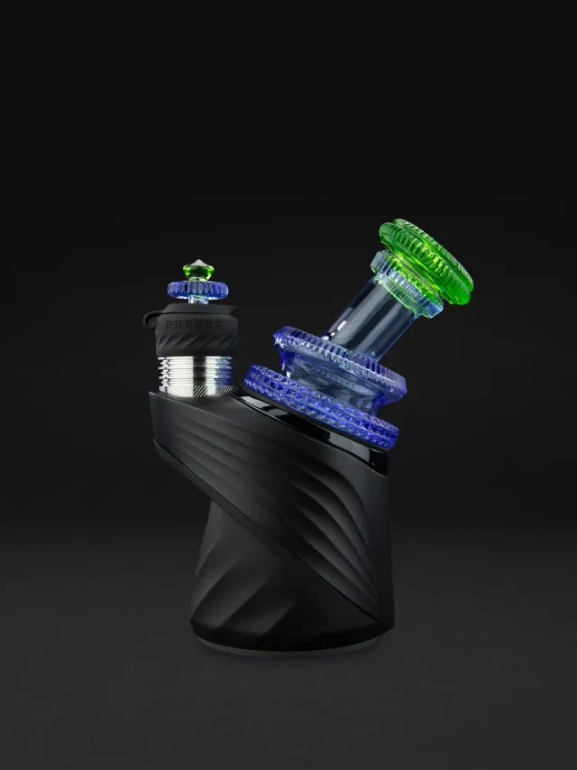 Puffco Carved Dry Top glazen opzetstuk Blue Dream
