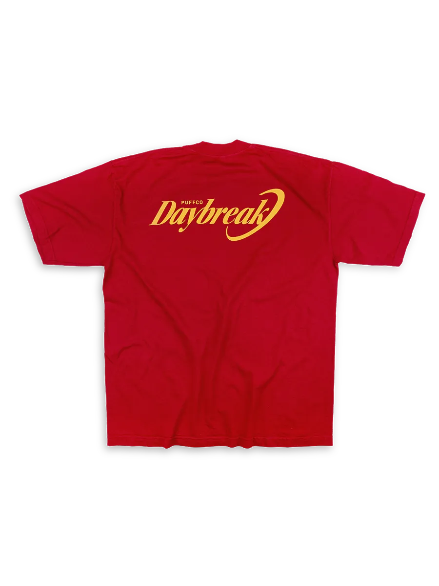 Puffco Daybreak T-Shirt donkerrood katoen