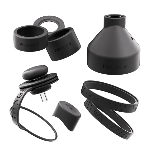 Focus V AERIS Swivel Silicone Kit accessoires zwart