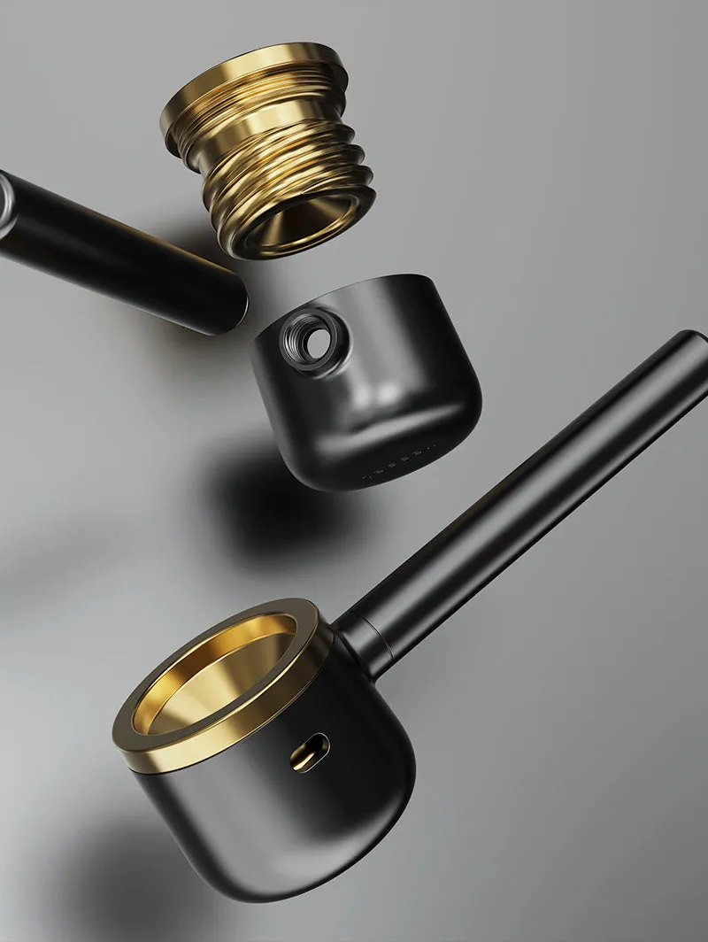 Vessel Pipe Gunmetal pijpje one-hitter messing