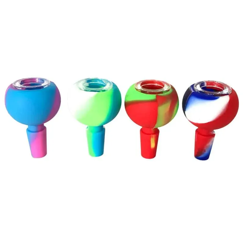 JCVAP Silicone Slide Bowl 14mm male bowl met glas