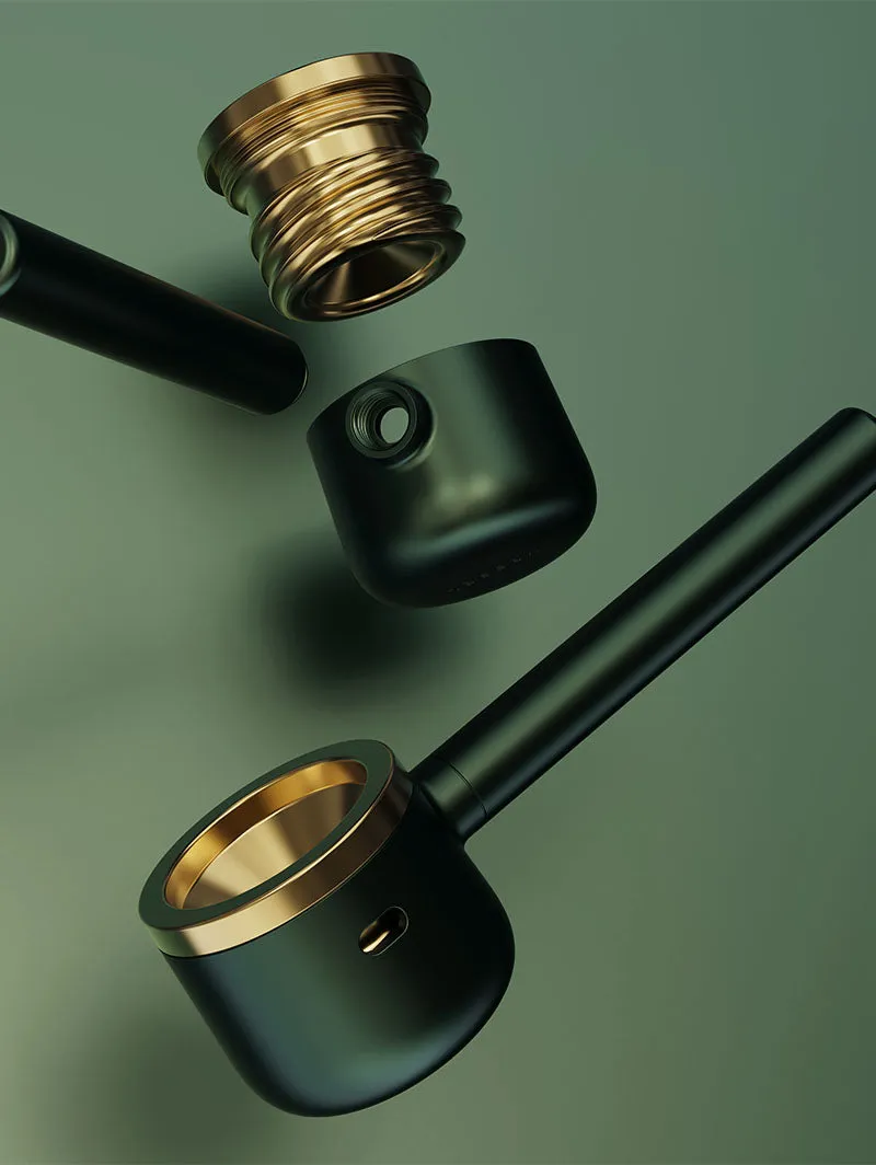 Vessel Pipe Emerald pijp dry herb groen