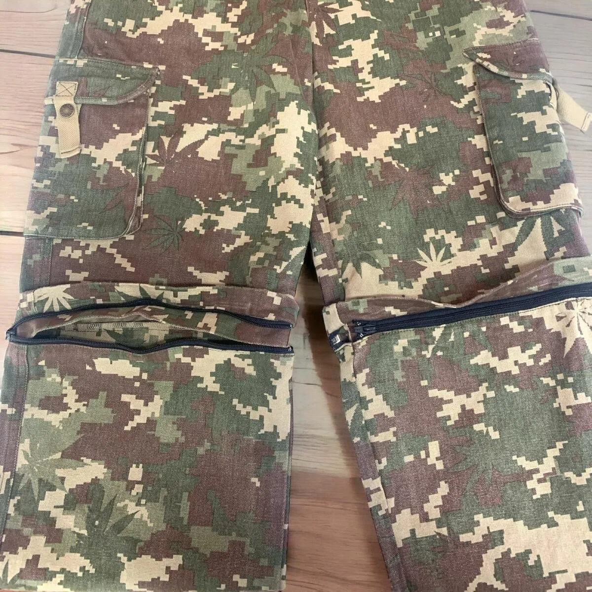 Divine Tribe Vintage Big & Tall hennep cargo broek donkergrijs