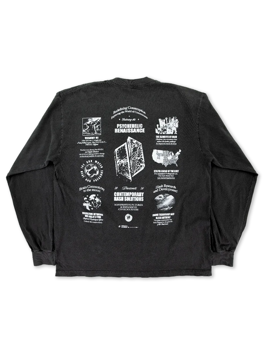 Puffco Hash Solutions Longsleeve grijs katoen
