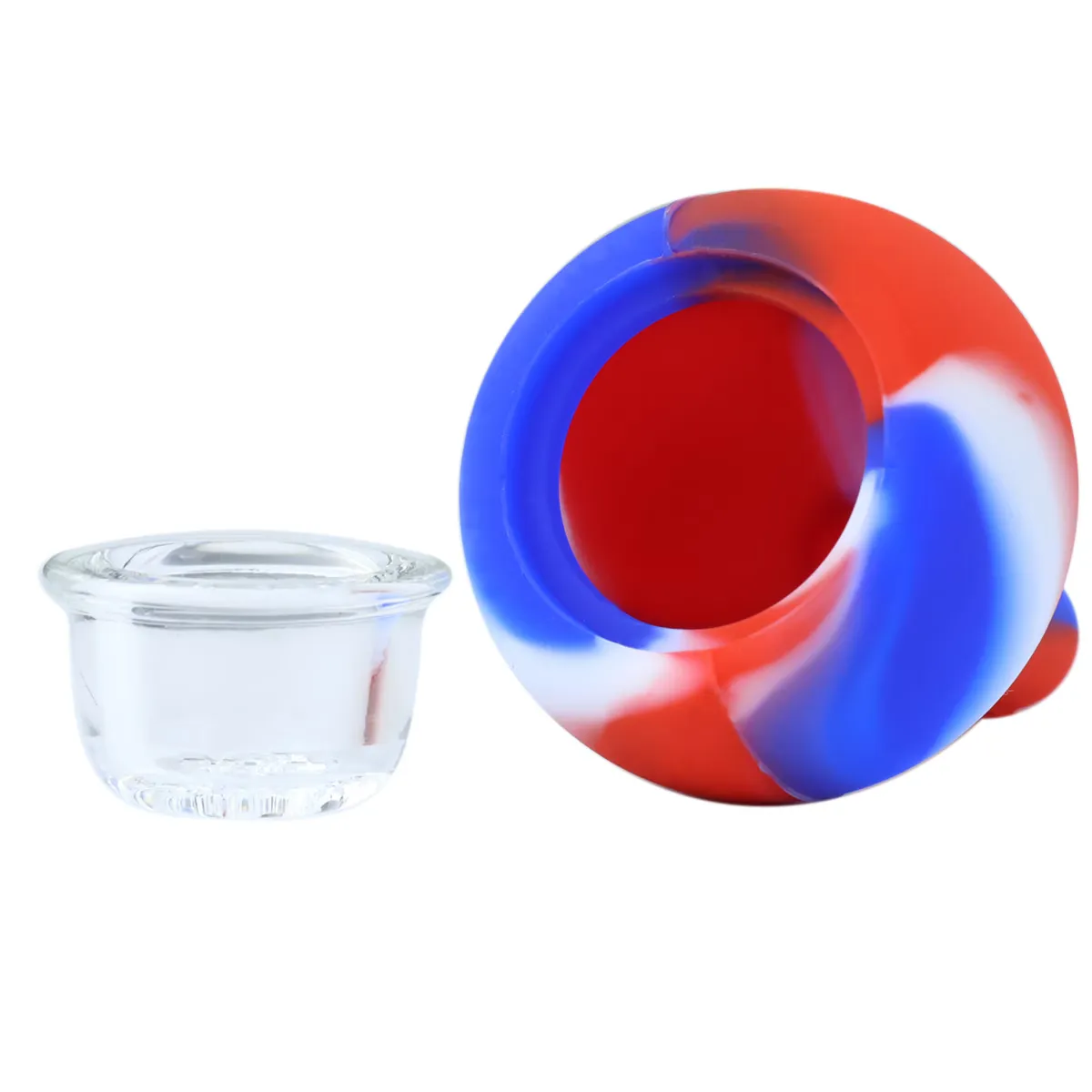 JCVAP Silicone Slide Bowl 14mm male bowl met glas
