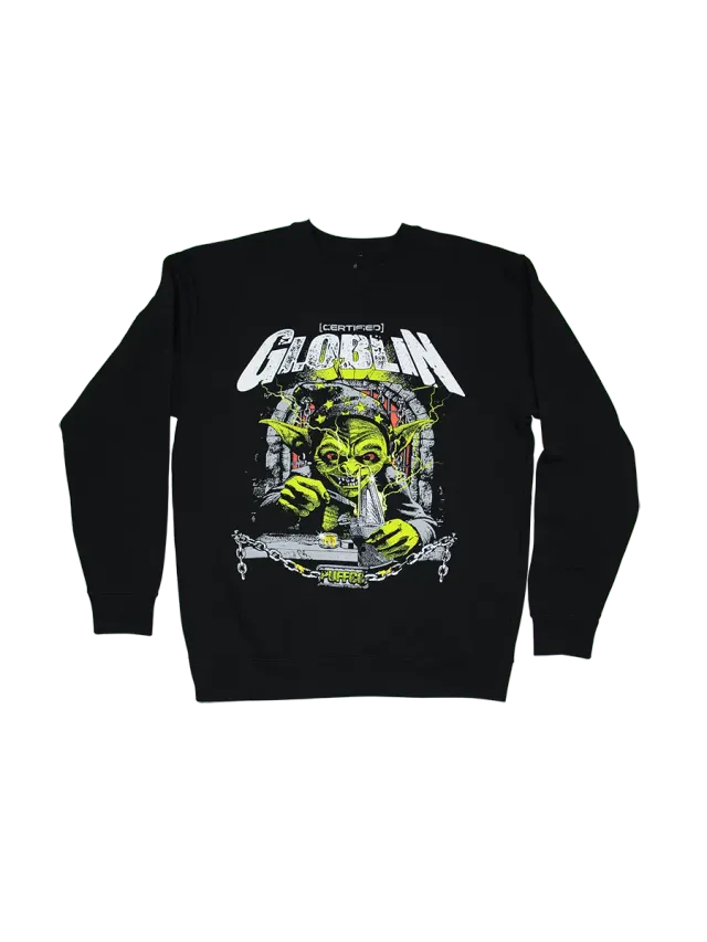 Puffco Globlin Crewneck sweater fleece katoenmix