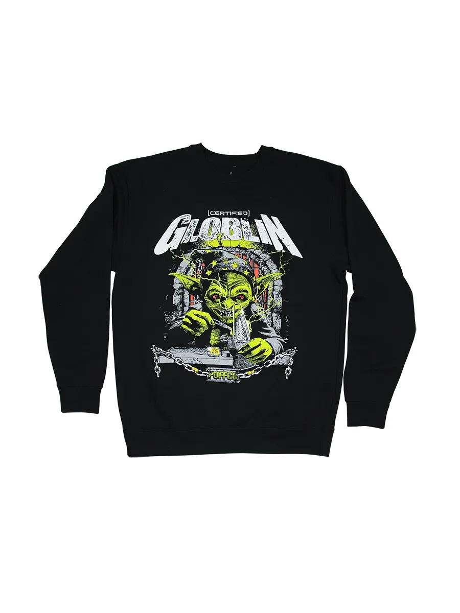 Puffco Globlin Crewneck sweater fleece katoenmix