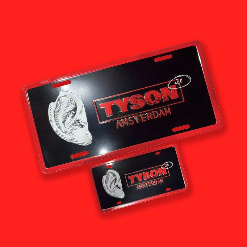 Tyson 2.0 kentekenplaat small zwart novelty
