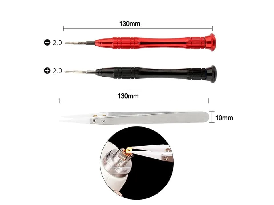 JCVAP DIY Coil Jig gereedschapsset e-sigaret Ohm tester