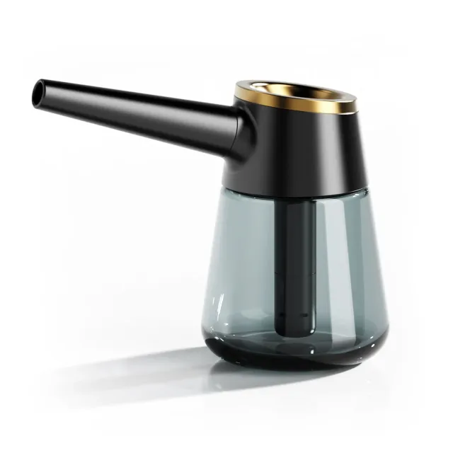 Vessel Element bubbler zwart glas