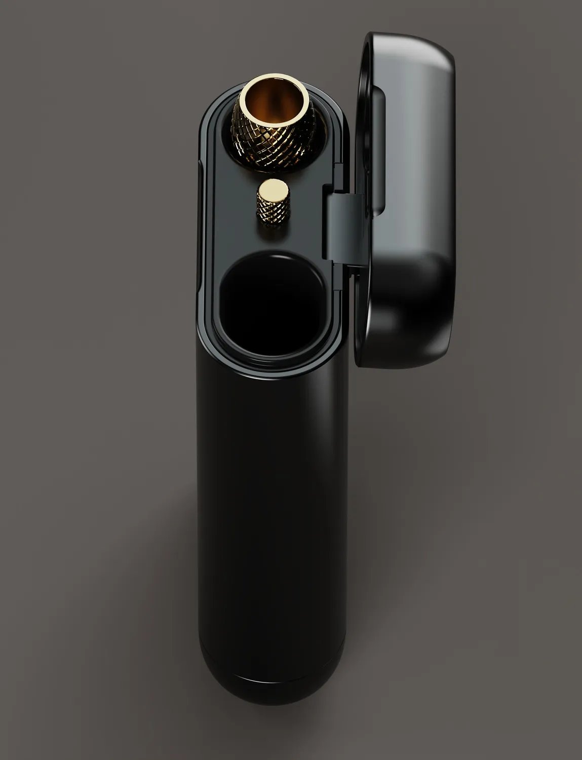 Vessel Dugout opbergcase zwart voor one-hitter