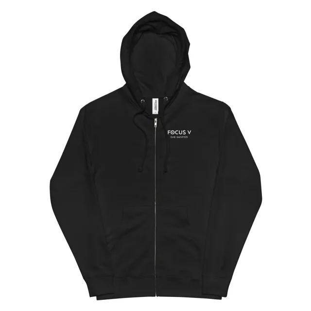 Focus V Dab Smarter hoodie vest zwart katoen