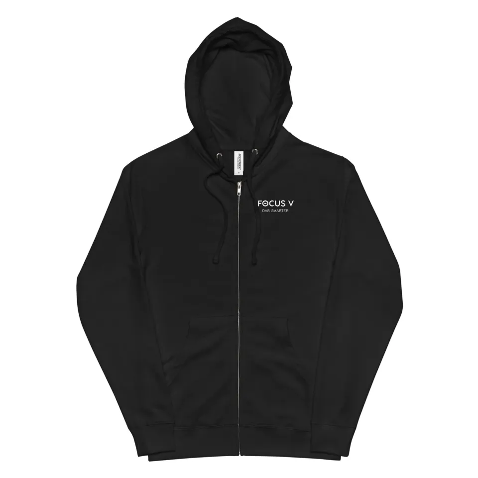 Focus V Dab Smarter hoodie vest zwart katoen