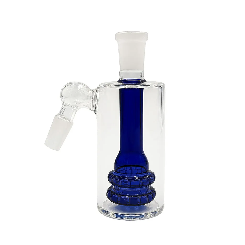 Dip Devices Double-Tier Showerhead ashcatcher 14mm 90° blauw