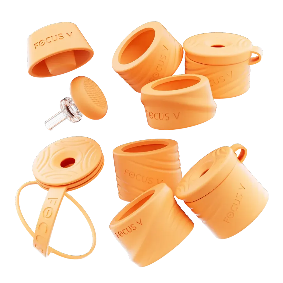 Focus V CARTA Swivel accessoireset silicone tangerine