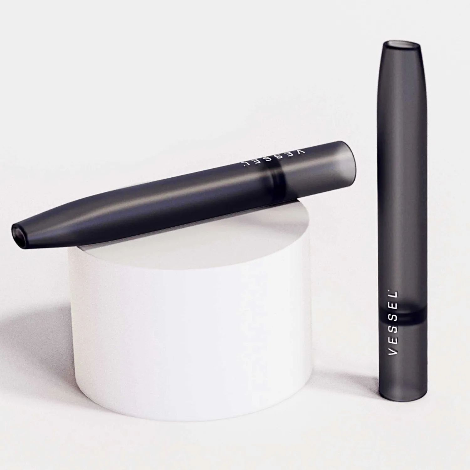 Vessel Air one-hitters grijs 3-pack – glazen pijpjes