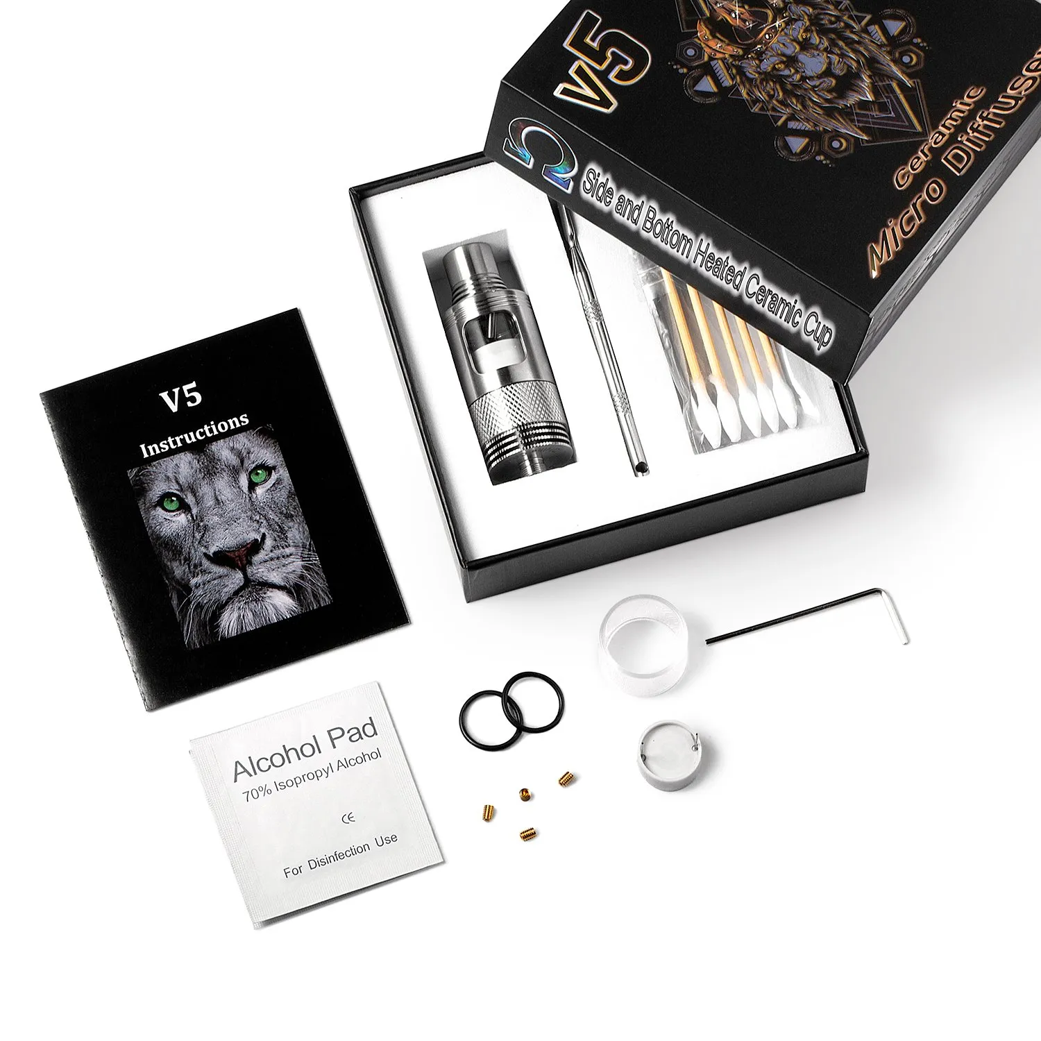 Divine Tribe V5 Reserveonderdelen o-ringen staal tip