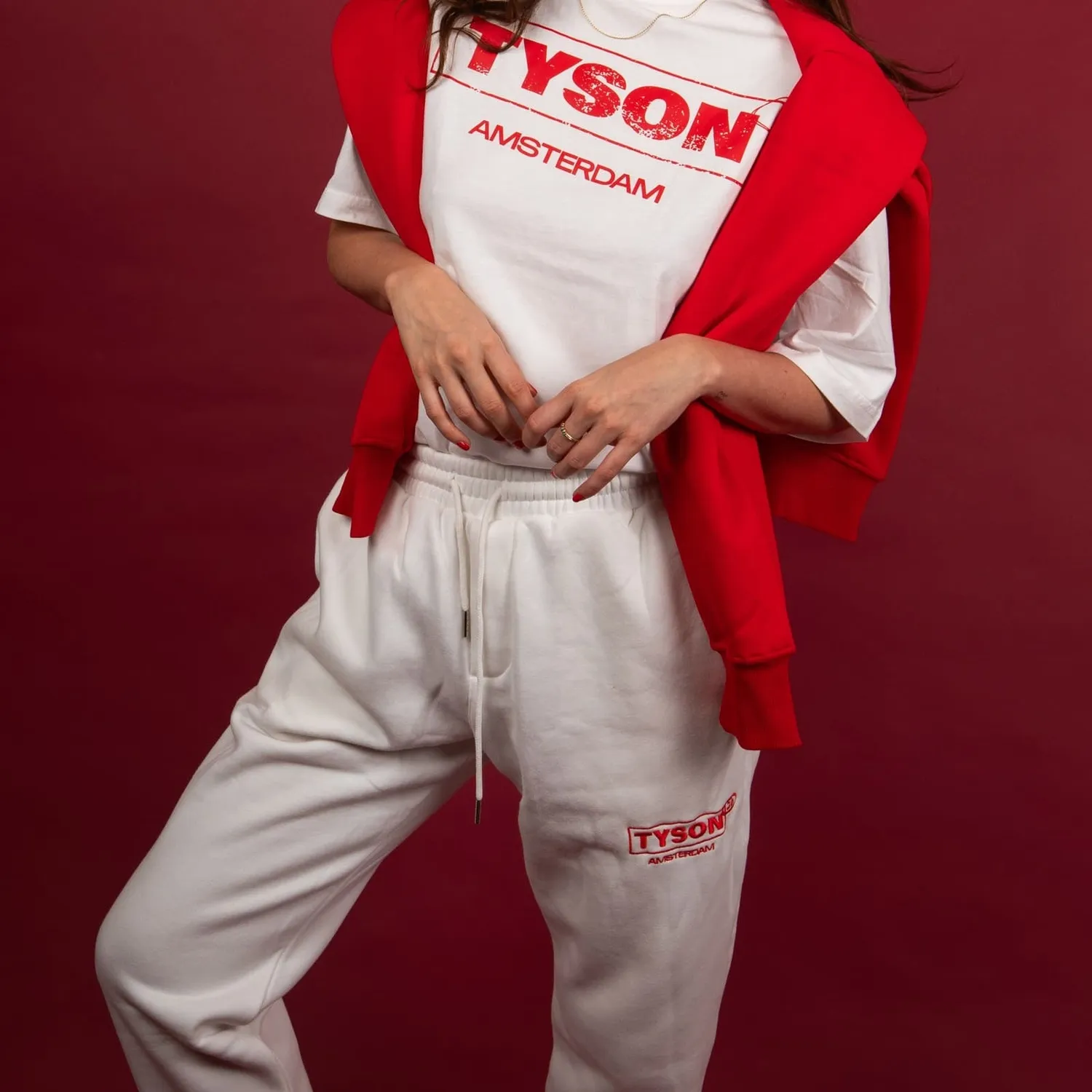 Tyson 2.0 Sweatpants joggingbroek wit katoen unisex