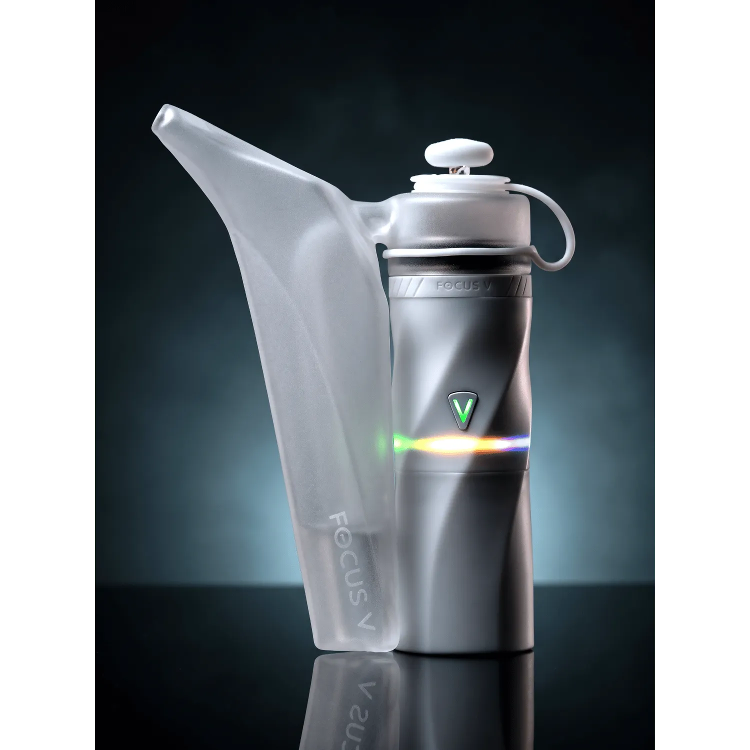 Focus V Aeris Bubbler Kit Frosted vaporizer met bubbler