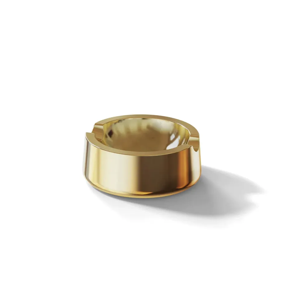 Vessel Ember asbak goud zwaar design