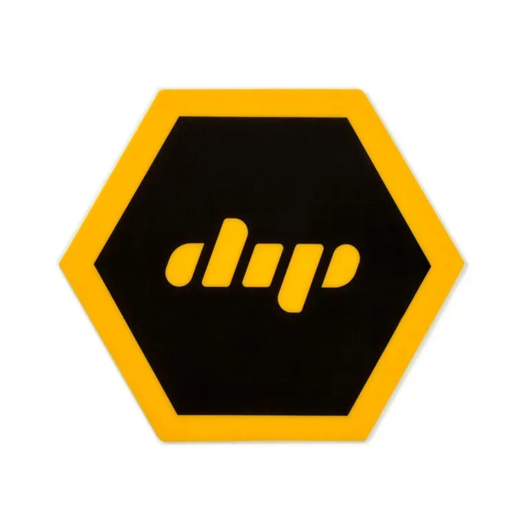 Dip Devices Dip Hexagon Mat siliconen mat zwart goud 80mm