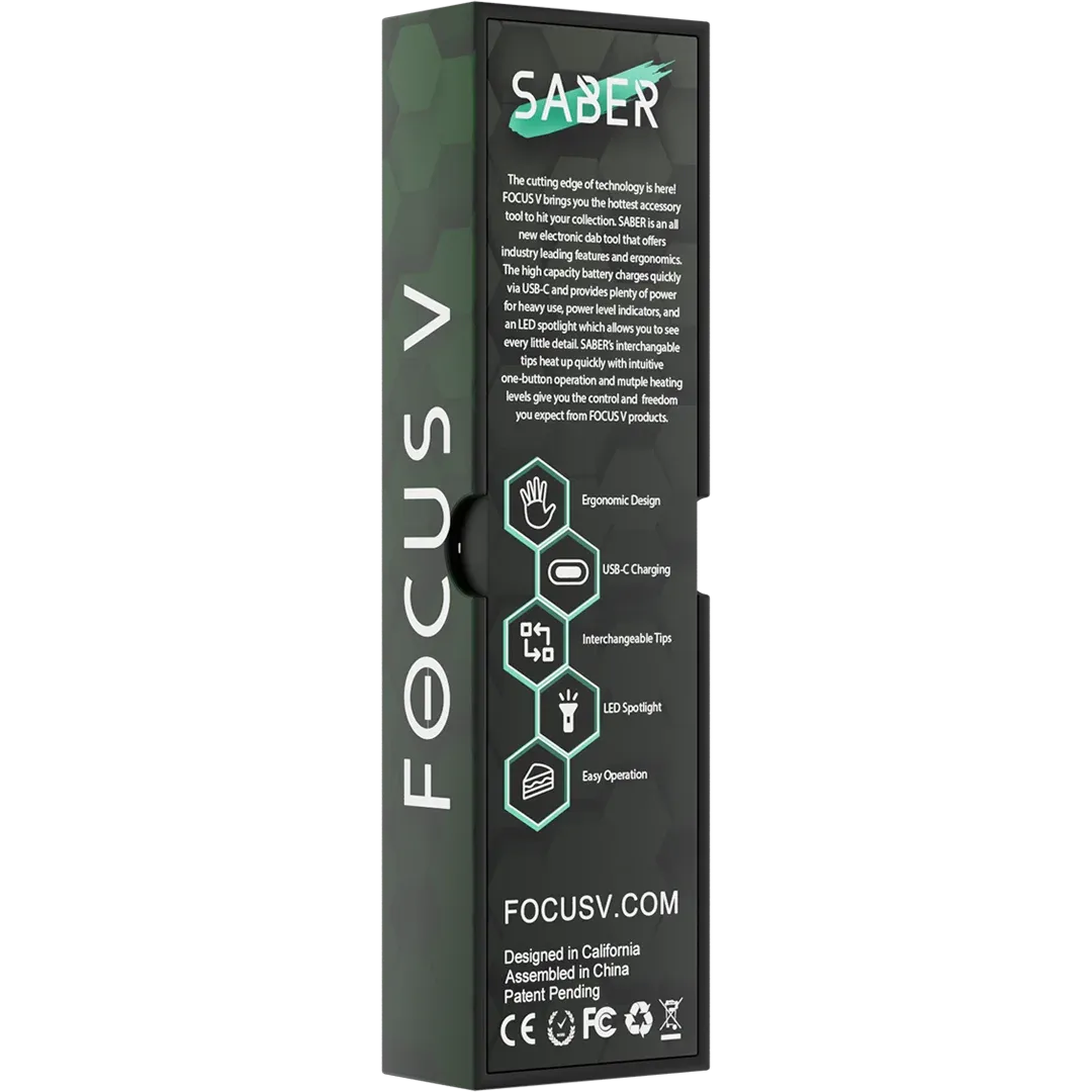 Focus V SABER Forest elektrische dab tool groen 3 standen