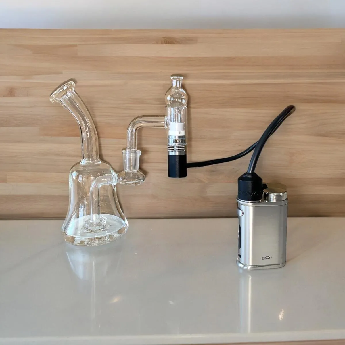 Divine Tribe Divine Crossing V4 V5 quartz banger bodemloos met cap