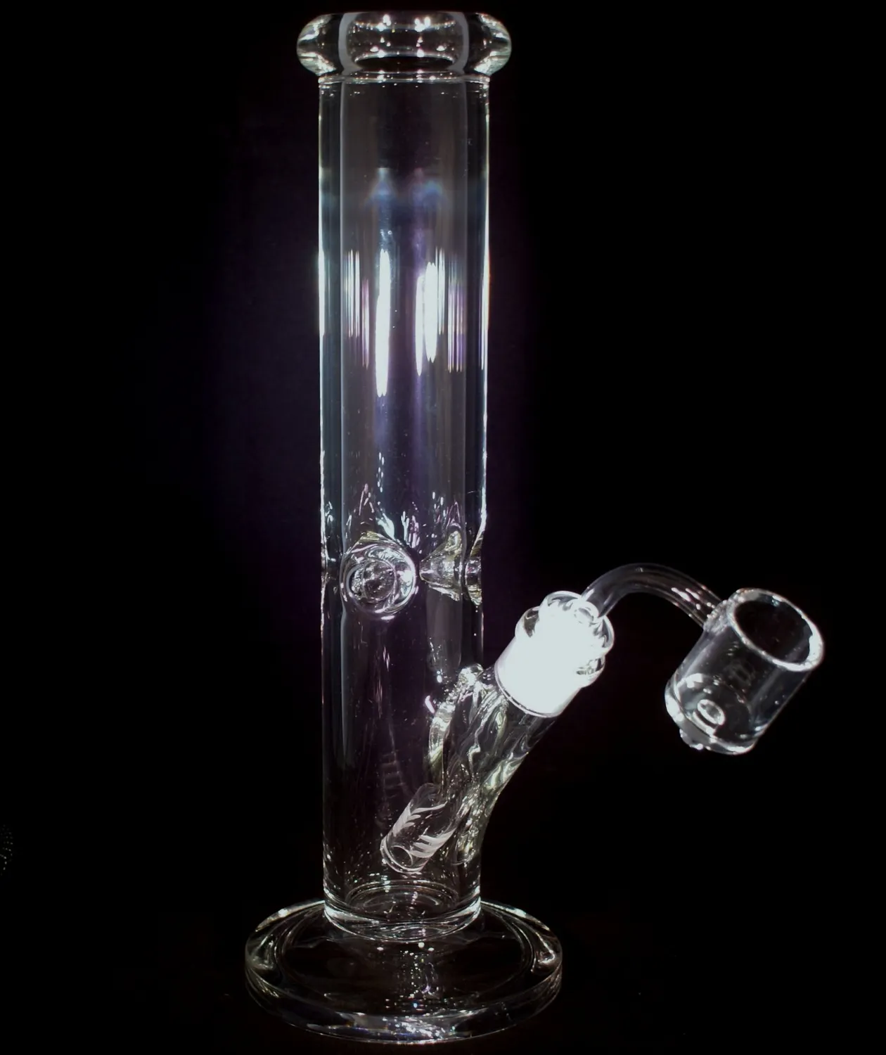 Divine Tribe Thick Glass Straight bong 14mm met bowl dik glas