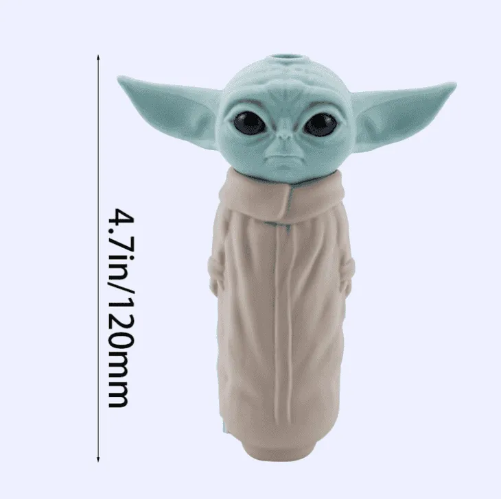 JCVAP Baby Yoda siliconen pijpje groen flexibel