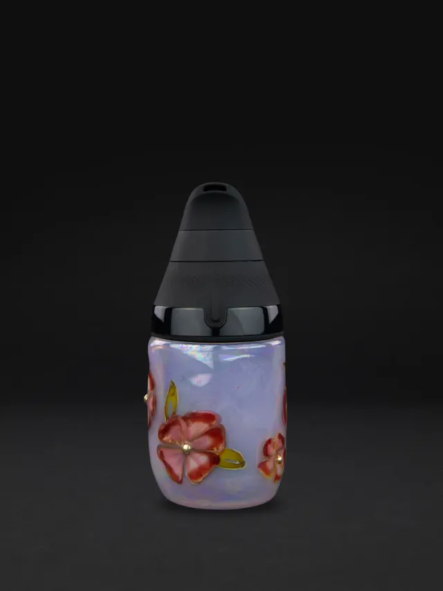 Puffco Blossom glazen opzetstuk iriserend bloem