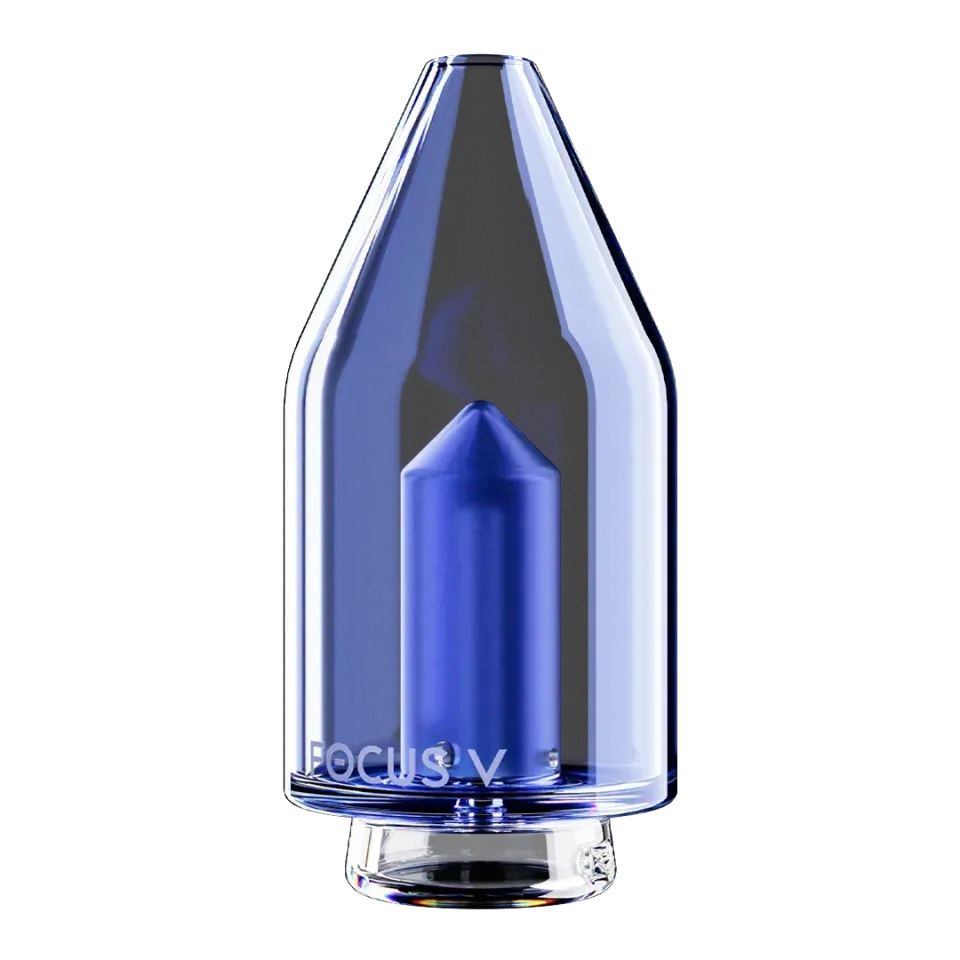 Focus V CARTA Glass Top glazen opzetstuk blauw translucent